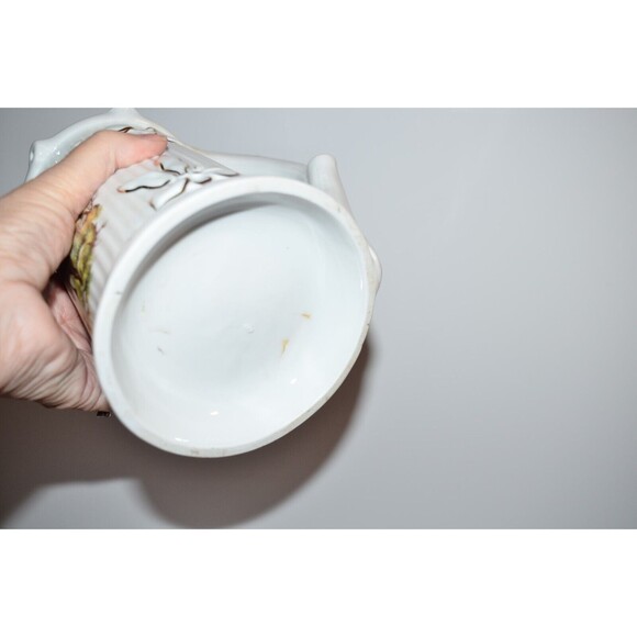 Vtg hand painted porcelain hole joke jug Hugo Schmidt Koblenz Deer Buck Mug - Picture 10 of 10